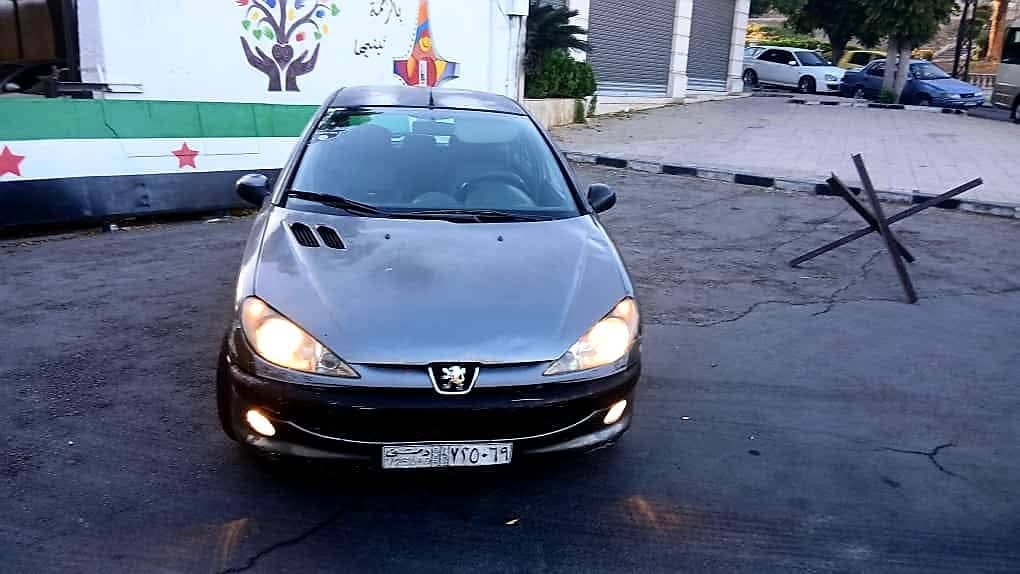 بيجو 206 خاليه جوا والسقف خالي زنار على الداير كرت 2006 تسجيل 2010 - محافظة دمشق